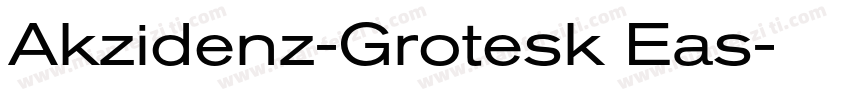 Akzidenz-Grotesk Eas字体转换
